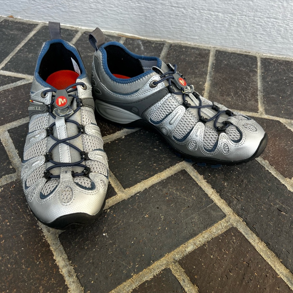 EUC Men’s 8.5 Merrell Chameleon Hex Sport Silver Hiking Shoes